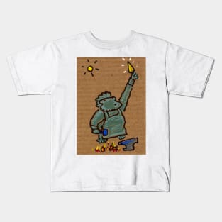 Vulcan Ape Painting Kids T-Shirt